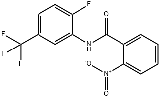 N-[2-fluoro-5-(trifluoromethyl)phenyl]-2-nitrobenzamide 구조식 이미지