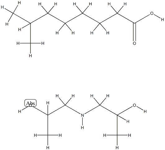 isononanoic acid, compound with 1,1'-iminodi(propan-2-ol) Structure