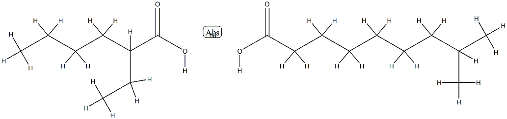 (2-ethylhexanoato-O)(isodecanoato-O)nickel Structure