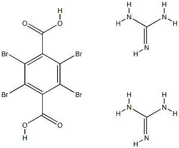 tetrabromoterephthalic acid, compound with guanidine (1:2) Structure