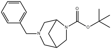tert–부틸3–벤질–3,6–디아자비시클로[3.2.1]옥탄–6–카르복실산염 구조식 이미지