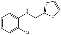 2-chloro-N-(furan-2-ylmethyl)aniline 구조식 이미지