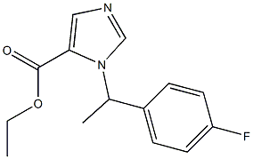 ethyl (±)-1-[1-(4-fluorophenyl)ethyl]-1H-imidazole-4-carboxylate Structure