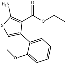 ethyl 2-amino-4-(2-methoxyphenyl)thiophene-3-carboxylate 구조식 이미지