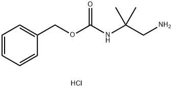 2-N-Cbz-2-메틸프로판-1,2-디아민-HCl 구조식 이미지