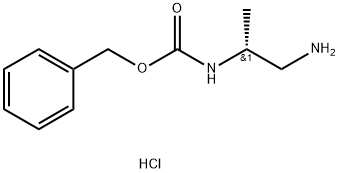 R-2-N-CBZ-프로판-1,2-diaMine-HCl 구조식 이미지