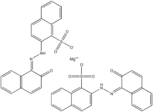 Magnesium, 2-[(2-hydroxy-1-naphthalenyl)azo]-1-naphthalenesulfonate complexes Structure