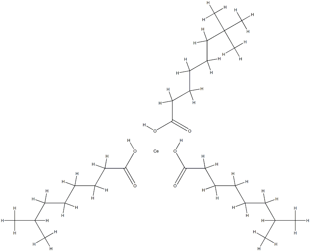 bis(isononanoato-O)(neodecanoato-O)cerium 구조식 이미지