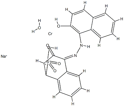 sodium hydroxy[3-hydroxy-4-[(2-hydroxy-1-naphthyl)azo]naphthalene-1-sulphonato(3-)]chromate(1-) Structure