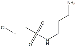 Methanesulfonamide,N-(3-aminopropyl)-, hydrochloride (1:1) 구조식 이미지