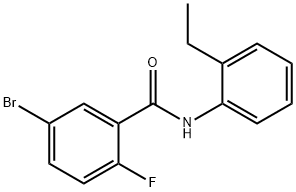 5-브로모-N-(2-에틸페닐)-2-플루오로벤즈아미드 구조식 이미지