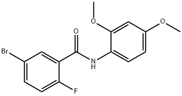5-bromo-N-(2,4-dimethoxyphenyl)-2-fluorobenzamide Structure