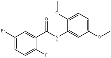 5-bromo-N-(2,5-dimethoxyphenyl)-2-fluorobenzamide Structure
