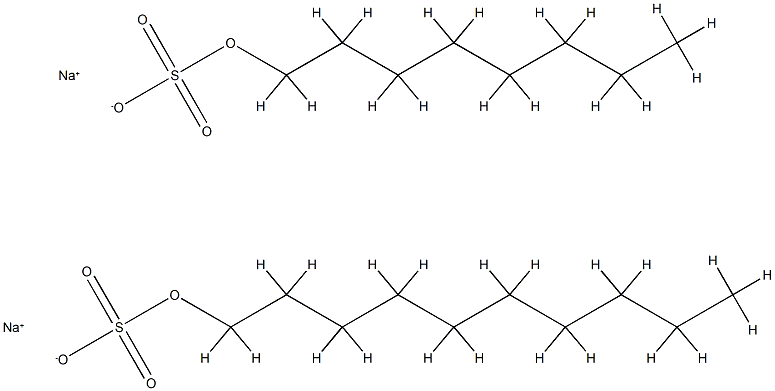 Sulfuric acid, mono-C8-10-alkyl esters, sodium salts Structure
