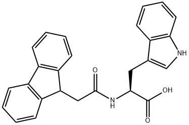 Nα-(9H-Fluoren-9-ylacetyl)-L-트립토판 구조식 이미지
