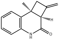 Cyclobuta[c]quinolin-3(1H)-one, 2,2a,4,8b-tetrahydro-2a,8b-dimethyl-2- methylene-, (2aR,8bR)- 구조식 이미지