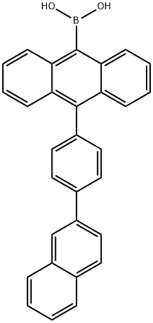 10-[4-(2-naphthalenyl)phenyl]-9-anthracenyl]-Boronic acid Structure