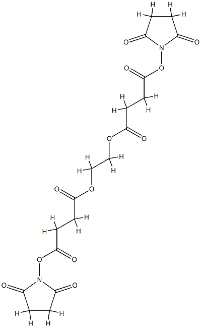 폴리에틸렌글리콜비스(숙신이미딜숙시네이트) 구조식 이미지