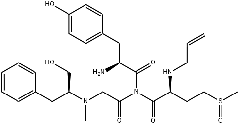 N-(2-Propenyl)-L-Tyr-4-(methylsulfinyl)-L-Abu-Gly-N-[(S)-1-hydroxymethyl-2-phenylethyl]-N-methyl-NH2 구조식 이미지