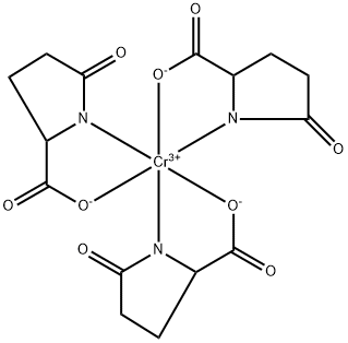 tris(5-oxo-L-prolinato-N1,O2)chromium Structure