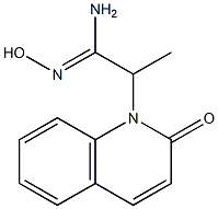alpha-Methyl oxo-2 2H-quinoleine-1 acetamidoxime [French] Structure