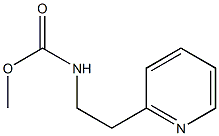 카르밤산,[2-(2-피리딜)에틸]-,Me에스테르(4CI) 구조식 이미지