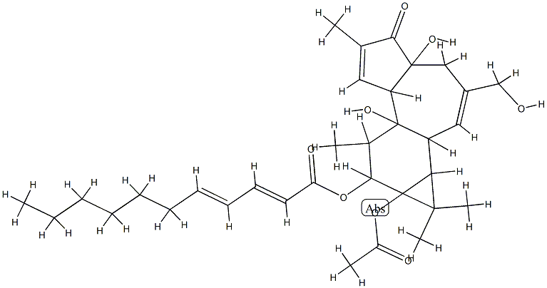 12-O-undecadienoylphorbol-13-acetate Structure
