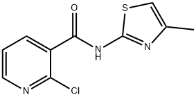 2-chloro-N-(4-methyl-1,3-thiazol-2-yl)pyridine-3-carboxamide Structure