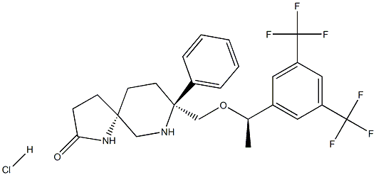 rolapitant hydrochloride (anhydrous) Structure