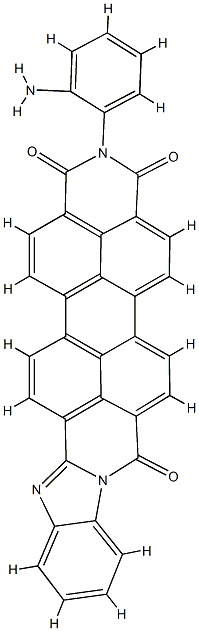 2-(2-aminophenyl)benzimidazo[2,1-a]anthra[2,1,9-def:6,5,10-d'e'f']diisoquinoline-1,3,8(2H)-trione Structure