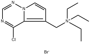 N-((4-클로로피롤로[1,2-f][1,2,4]트리아진-5-일)메틸)-N,N-디에틸에탄MiniuM 구조식 이미지