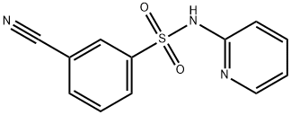 3-시아노-N-피리딘-2-일벤젠설폰아미드 구조식 이미지