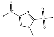 Asatra impurityC                         1-methyl-2-(methylsulfonyl)-4-nitro-1H-imidazole 구조식 이미지