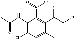 p-Acetotoluide,  2-chloro-5-(chloroacetyl)-6-nitro-  (1CI) Structure