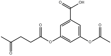 3-O-Levulinoyl-3,5-dihydroxy Benzoic Acid Acetate Structure