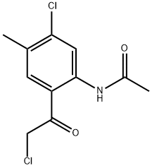 p-Acetotoluide,  5-chloro-2-(chloroacetyl)-  (1CI) Structure