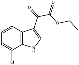1H-Indole-3-acetic acid, 7-chloro-α-oxo-, ethyl ester 구조식 이미지