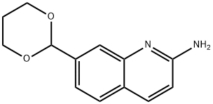 2-Quinolinamine,7-(1,3-dioxan-2-yl)-(9CI) 구조식 이미지