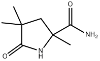 2-Pyrrolidinecarboxamide,2,4,4-trimethyl-5-oxo-(7CI,9CI) Structure