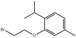 2-(2-bromoethoxy)-1-isopropyl-4-methylbenzene 구조식 이미지