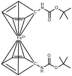 1,1'-Bis-boc-amino-ferrocene Structure