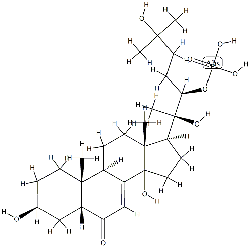 2-deoxy-20-hydroxyecdysone-22-phosphate Structure
