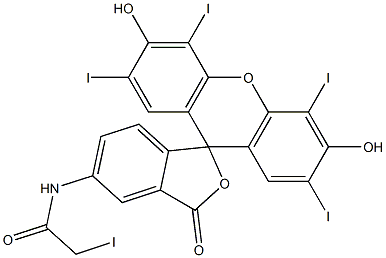 iodoacetamidoerythrosin Structure