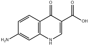 3-Quinolinecarboxylicacid,7-amino-1,4-dihydro-4-oxo-(9CI) 구조식 이미지