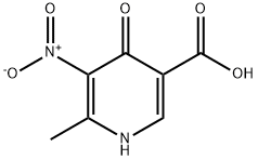 3-Pyridinecarboxylicacid,1,4-dihydro-6-methyl-5-nitro-4-oxo-(9CI) 구조식 이미지