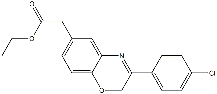 ethyl 2-[8-(4-chlorophenyl)-10-oxa-7-azabicyclo[4.4.0]deca-2,4,7,11-te traen-4-yl]acetate 구조식 이미지