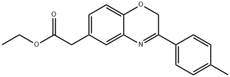 ethyl 2-[8-(4-methylphenyl)-10-oxa-7-azabicyclo[4.4.0]deca-2,4,7,11-te traen-4-yl]acetate Structure
