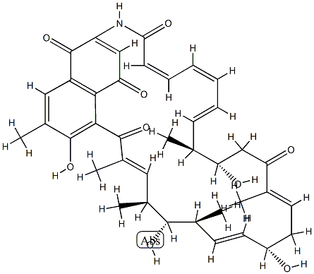 (4E,6Z)-30-데클로로-2-데메틸나프토마이신A 구조식 이미지