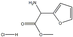 2-FURANACETIC ACID,A-AMINO-,METHYL ESTER,HYDROCHLORIDE (1:1) Structure