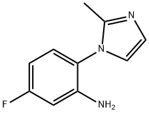 5-fluoro-2-(2-methyl-1H-imidazol-1-yl)aniline 구조식 이미지